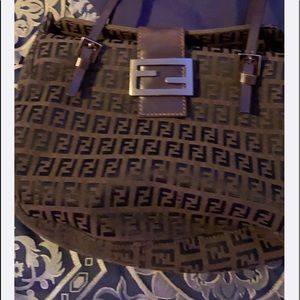 Fendi Brown canvas purse